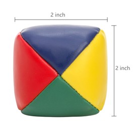 Lawei 36 Pack Juggling Balls for Beginners, 2 Inch Soft and Durable Juggle Balls Kit, Colorful Mini Juggle Ball Bulk for Juggler, Kids and Adults, Leather Matching Throwing Toys, 3~12 Years Old