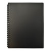 Bantex, Refillable Display Book A4, 20 Pockets, Durable PP Black