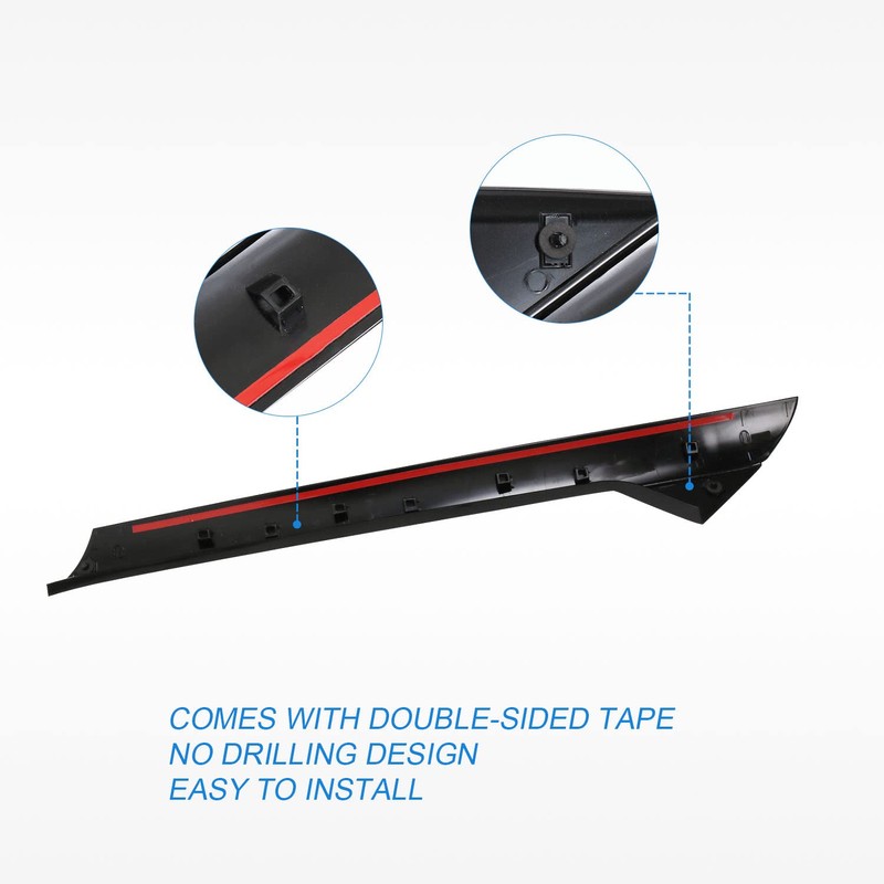 CARMOCAR Outer Windshield Pillar Trim Panel Molding Front Left (Driver