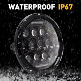 Unbranded Pair 7" LED Headlights For Hummer Humvee m998 LMTV BMY M1045 M1078 M925 M35a2-2