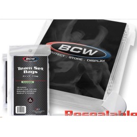 BCW 1 Pack 100 count BCW Resealable Team Bags - New Unopened - Discounts!!