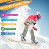 Multigot Sledding Board Skiing Board W/Adjustable Foot Straps Winter Sports