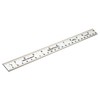 US Tape 50001 CenterPoint Ruler 1" x 12" SS ruler