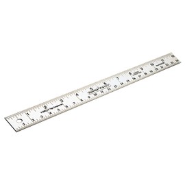 US Tape 50001 CenterPoint Ruler 1" x 12" SS ruler with CenterPoint markings and 16ths