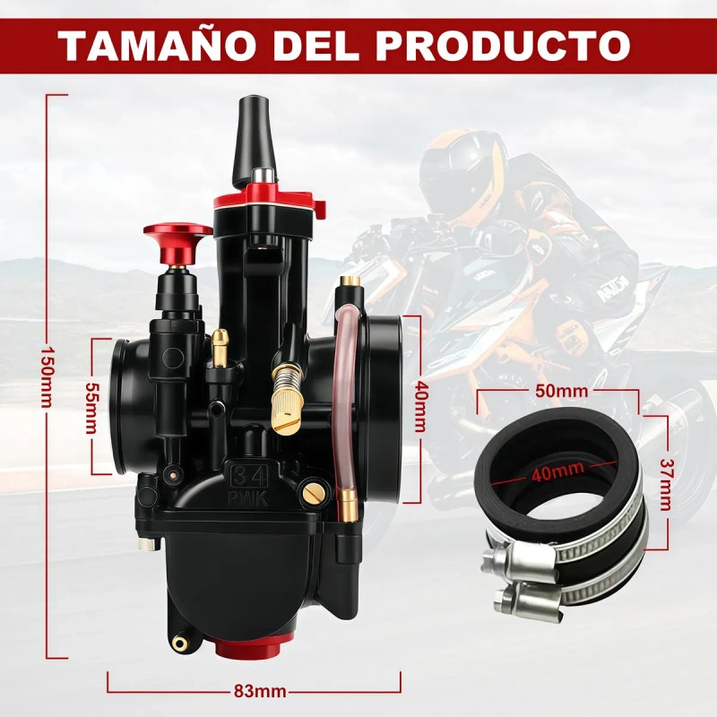 Carburador Moto Universal Pwk Compatible 34mm Con 250-350cc