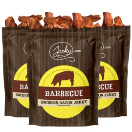 Barbecue Bacon Jerky - 3 PACK - Made with REAL Bacon - World Famous, Small Batch Jerky - 5.25 total oz.