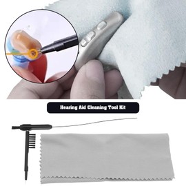 ECSiNG Set of 7 Hearing Aid Cleaning Kit Portable Hearing Aid Cleaning Tools Earbuds Earphone Amplifier Cleaner Brush Kit with Cleaning Cloth