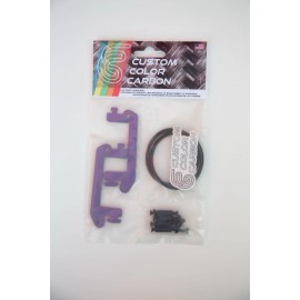 For Team Associated Associated RC10 RC10T RC10DS Bright Purple Carbon Fiber LiPo short battery mount