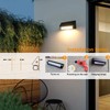 LILONZON 1000 Lumens Solar Wall Light, Aluminum 3-Modes Adjustable Warm/Cold