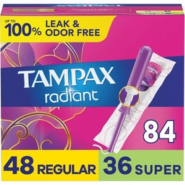 Tampons Multipack, with LeakGuard Braid, Regular/Super Absorbency, Unscented, 28 Count x 3 Packs (84 Count Total) (Packaging May Vary) - Size: 28 Count (3)