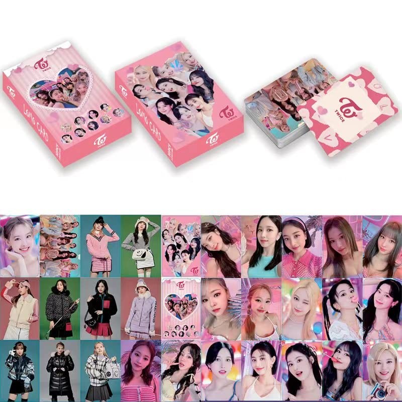 Twice Lomo Card Kpop Photo Cards Greeting Card with Postcard