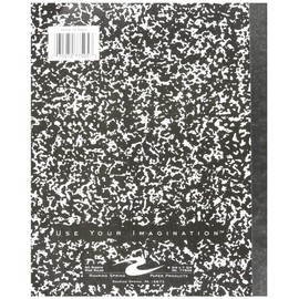 Roaring Spring Paper Products Composition Book, Marble Design, Black (ROA77505), 10" x 8" 60 Sheets