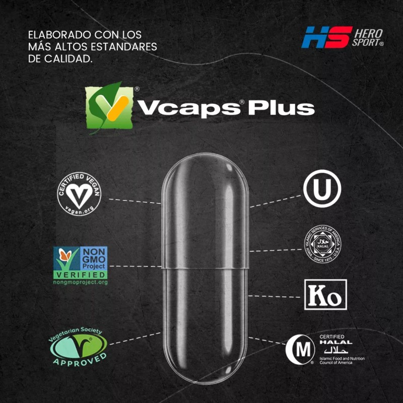 Hero sport L-carnitina 60 Caps Pouch Hero Sport Sabor Sin
