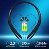 APPINESSEY Retractable Bluetooth Headphones Neckband, Headset Wireless Earbuds with Mic,