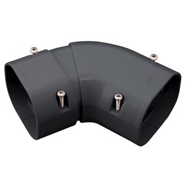 Inaba Denko LDKS-70-K Plumbing Cosmetic Cover, Flat Flexible Corner, Black