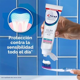 Cresta Pro-Health Pasta dental de desintoxicación de encías Plus 4.5 onzas Paquete de 3 - Pasta dental antibacteriana con flúor, protección contra la 
