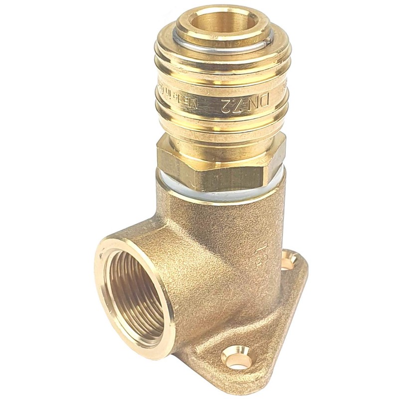 Compressed Air Distributor Wall Socket Brass with 1/2 Inch Input
