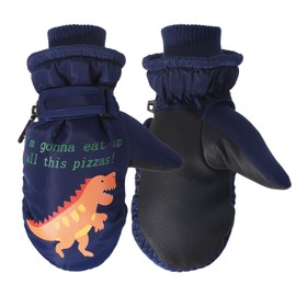 QKURT Children's Ski Gloves, Snowboard Gloves, Snow Gloves, Waterproof and Windproof Winter Mittens for 2-5 Years, Girls and Boys, Skiing, Snowboarding, Riding, Running, Hiking, Cycling