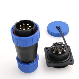 Eonvic Aviation Plug and Socket TY28 Quick Disconnect Waterproof Panel Mount Cable Male and Female (TY28-7Pin)