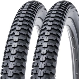 2 Pcs, 26x2.10 Bike Tires, Durable Folding 26 Inch 56-559 26 x 2.10 Mountain Bicycle Tires, Replacement Bike Tires for Mountain Cruiser Bicycle, Clincher
