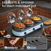 KOOC Triple Slow Cooker Buffet Server and Food Warmer 3x1.5