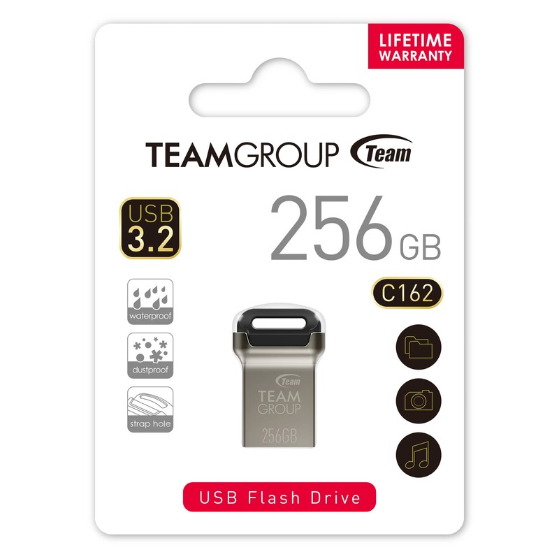 Team 256GB USB 3.2 (3.1/3.0) Capless Compact Zinc Alloy Housing