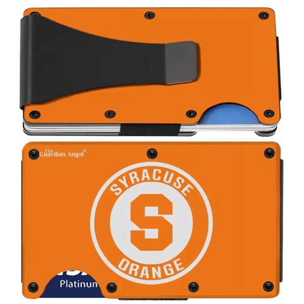 TBA Syracuse Orange Guardian Angel Engraved Carbon Fiber RFID Blocking