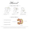 MEVECCO Ear Cuffs for Women Non Piercing 18K Gold PLated