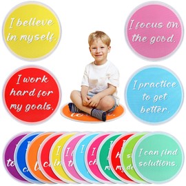 Maasechs 12 Pcs Circle Carpet Seats for Classroom 16 Inch Kids Round Floor Mat Soft Non Slip Rug for Back to School Educational Preschool Kindergarten Daycares Playing Areas