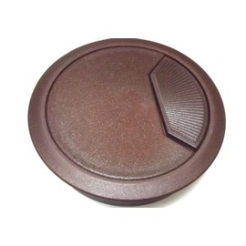 SEPIA BROWN 80MM DESK TABLE CABLE TIDY GROMMET INSERT (SUKI)