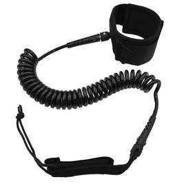 Anfyko Coiled SUP Leash, 10ft Premium Surfboard Leash Coiled Stand Up Paddle Board Leash, 7mm Thick Leg Rope Strap Ankle Safety Rope for Longboard Surfboards, Stand Up Paddle Board, SUP Replacement