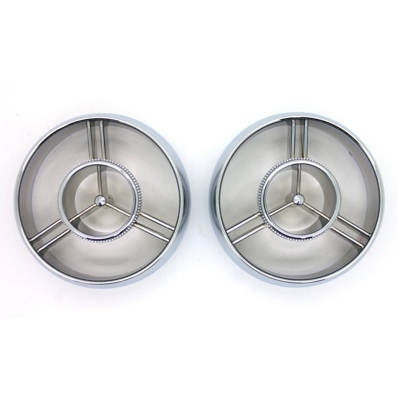 PRP NEW 70-73 Datsun 240Z Chrome Side Dash Vents PAIR