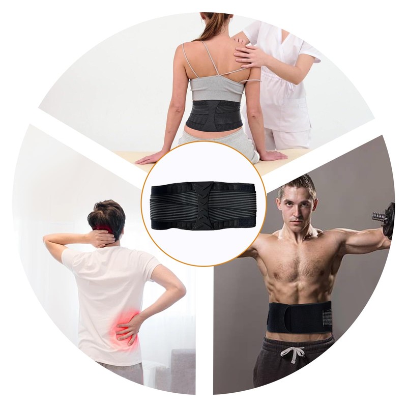 EHRBGK Lumbar Support Belt, Back Support Belt, Breathable Back Strap,