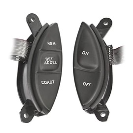 Steering Wheel Cruise Control Switch Button Kit Replacement for 1998-2003 Ford Ranger, 2001-2005 Explorer Sport Trac, F150, Mazda B3000, Mercury Mountaineer, F87Z9C888BB, SW-5928, 901-399
