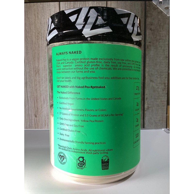 Naked Pea Pea Protein- Plant Based, Vegetarian & Vegan Protein.