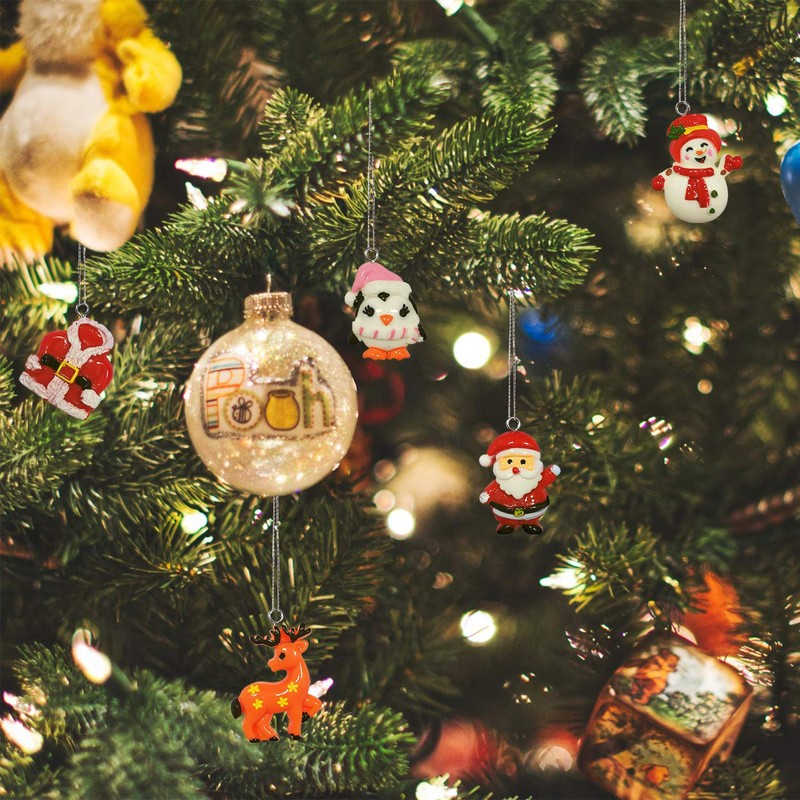30pcs Mini Christmas Ornaments for Mini Tree Decorations Small Christmas