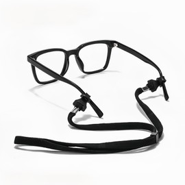 AHHKZT 4Pcs Eye Glasses String Holder Strap,Adjustable Eyeglass Ring Neck Strap,Sunglasses Lanyard Neck Holders Cord Retainer