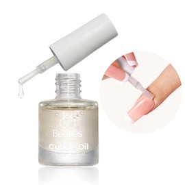 beetles Gel Polish Beetles 7.5ml Cuticle Oil, Gel Nail Cuticle Oil Care for Dry, Damaged Cuticles, Stronger Nails Spa and Hand Manicure Essentials, Beetles Gel Nail Polish Kit- 2 Pcs 15ml Black White Colors