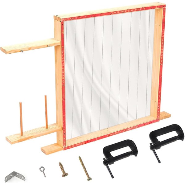 All-in-One Tufting Frame for Beginners,Rug Tufting Frame,27.5"x 27.5",Tufting Frame for