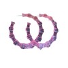 80s 90s Large Bamboo Hoop Earrings Hip Hop Statement Earring