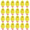 Beavorty 60pcs Easter Chicks Figurines Mini Easter Chicks Fluffy Mini