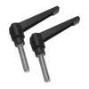 sourcing map 2pcs Clamping Lever Handles, M8 x 35mm 304