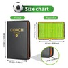 Football Tactics Board Portable Football Coaching Marker Board with Magnets,