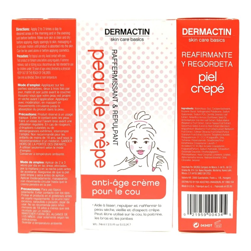 Crema Reafirmante Para La Piel Crepé 2.5 Oz.