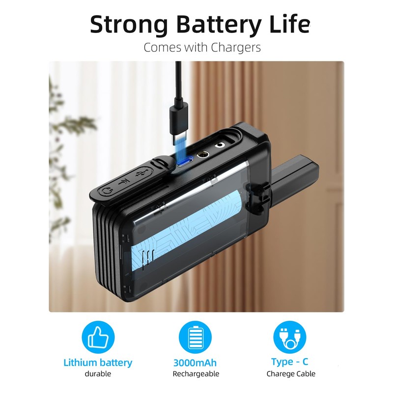 KSUN Intercoms Wireless System for Home, 2-Way Radio Room to