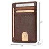 Buffway Buffway Slim Minimalist Front Pocket RFID Blocking Leather Wallets