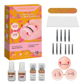 Ingrown Toenail Corrector for Man and Women,10 Patchs Titanium Alloy Ingrown Toenail Treatment for All Size Toenail,Ingrown Toenail Removal Kit,Nail Tools for Curved Nail Repair