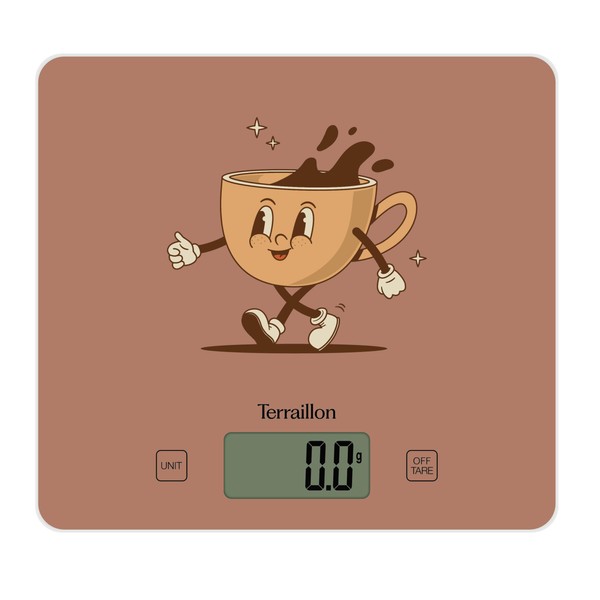 TERRAILLON - T1040 Retro Coffee - Electronic Kitchen Scale, Glass