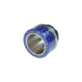 Armerah Snakeskin Taper 810 Drip Tip eCig Mouthpiece Short/Wide Resin/Steel 3 Pack Assorted Colours