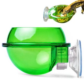 PAVIKE Reptile Feeder, Reptile Feeder, Reptile Feeding Bowl, Reptile Feeding Feeder, Worm Live Feed Container, Water Dish, Suction Cup Feeder, Reptile Supplies, Lizard, Snake, Leopa, Gecko Breeding